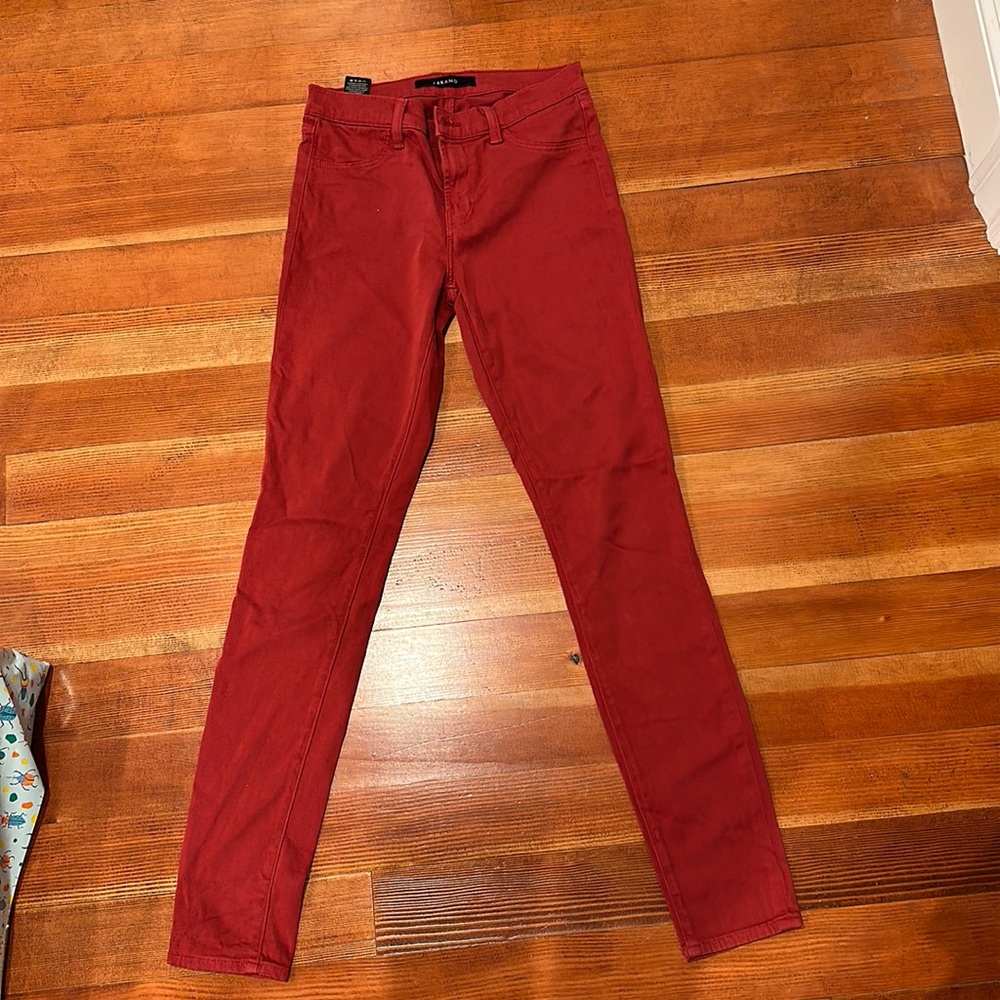 JBrand red jeans